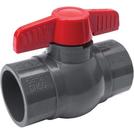 Proline 2 In. S X 2 In. S PVC Quarter Turn Ball Valve 107-608